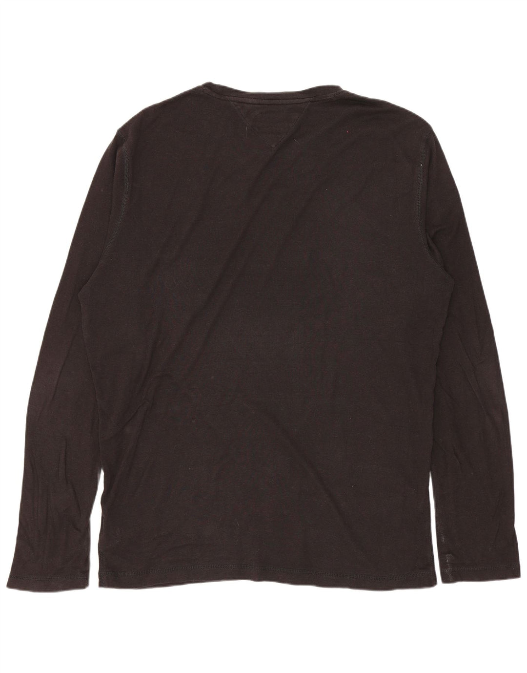 TOMMY HILFIGER Camiseta de manga larga para hombre 2XL Algodón negro