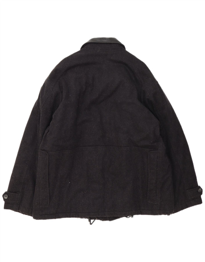 Think Pink Chaqueta cortavientos para hombre IT 54 2XL Lana negra