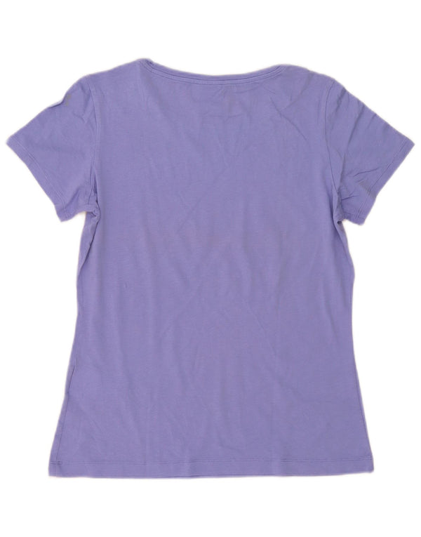 Champion Heritage Fit Graphic Camiseta para Mujer UK 40 Grande Algodón Púrpura