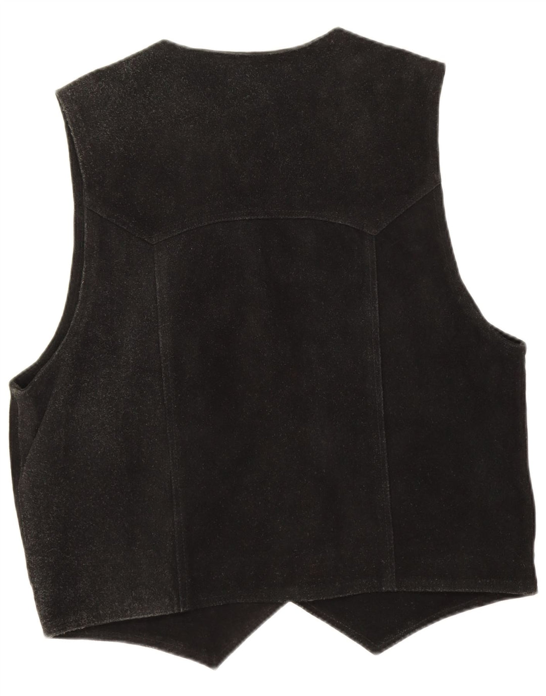 Highway 1 Chaleco de ante para hombre 2XL Cuero negro