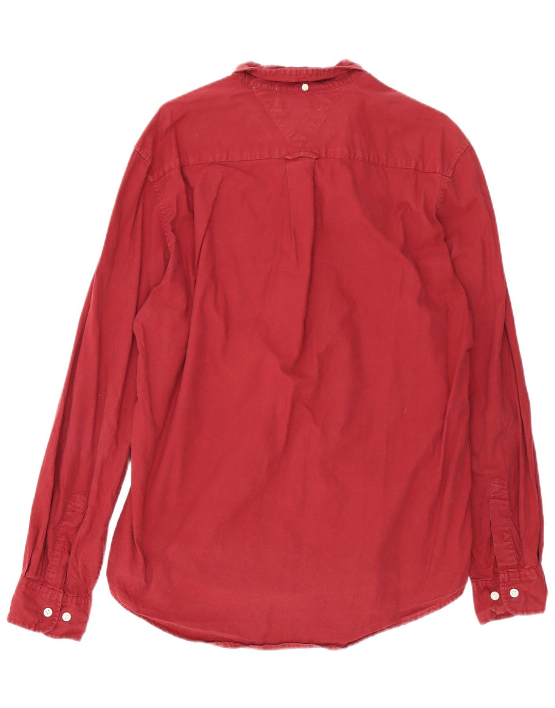 TOMMY HILFIGER Camisa para hombre grande Borgoña Algodón