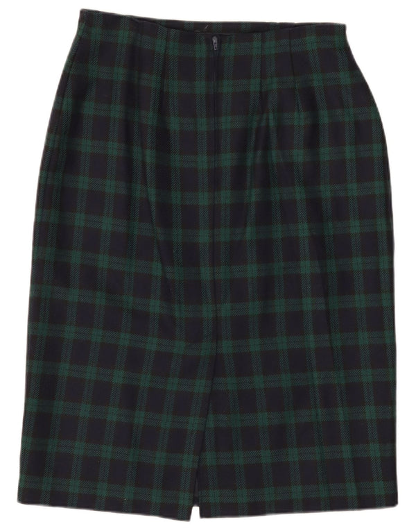 Marks & Spencer Falda lápiz St. Michael para mujer W30 Medium Navy Blue Check