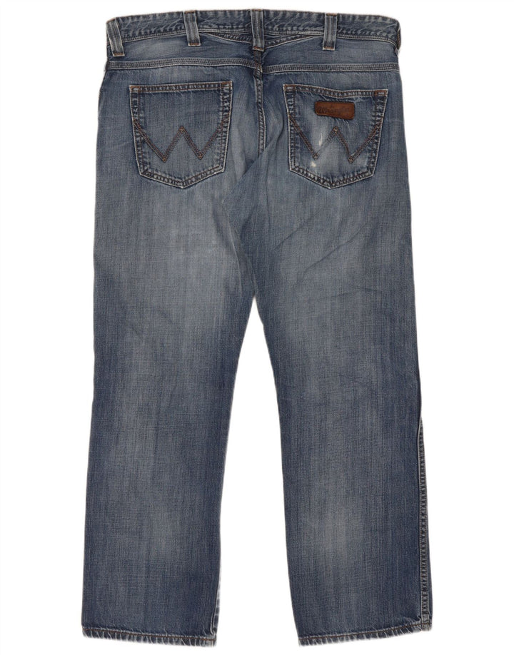 Wrangler Vaqueros rectos Clyde para hombre W36 L30 Algodón azul