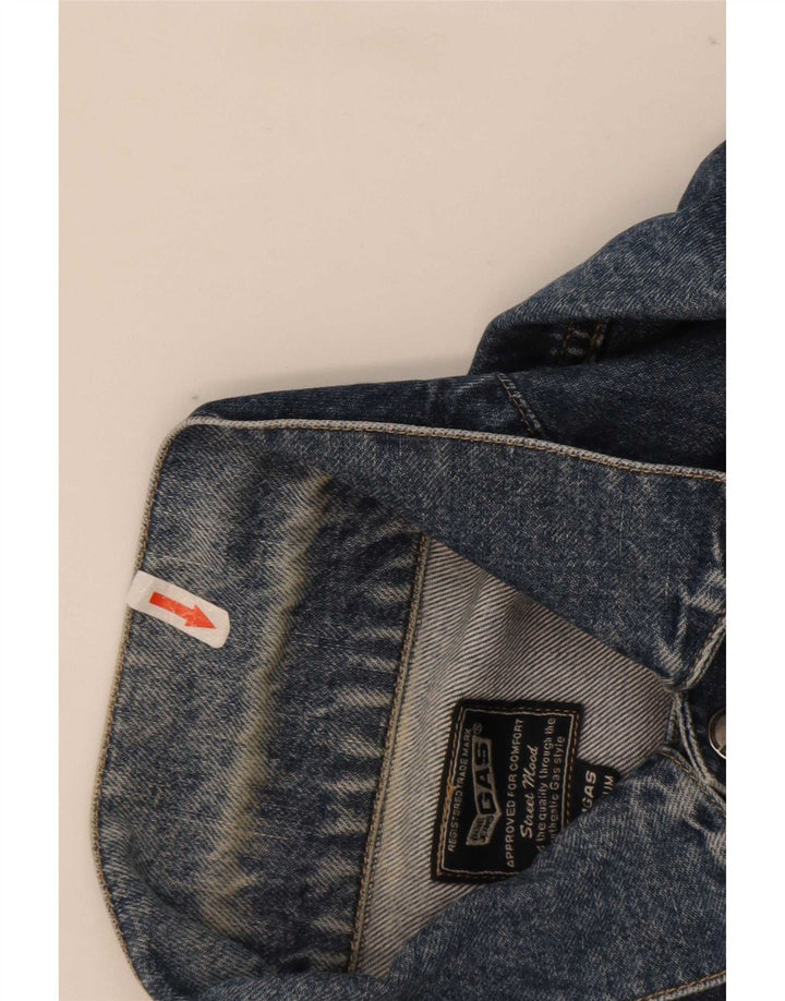 Chaqueta vaquera para hombre Gas UK 38 Algodón azul medio