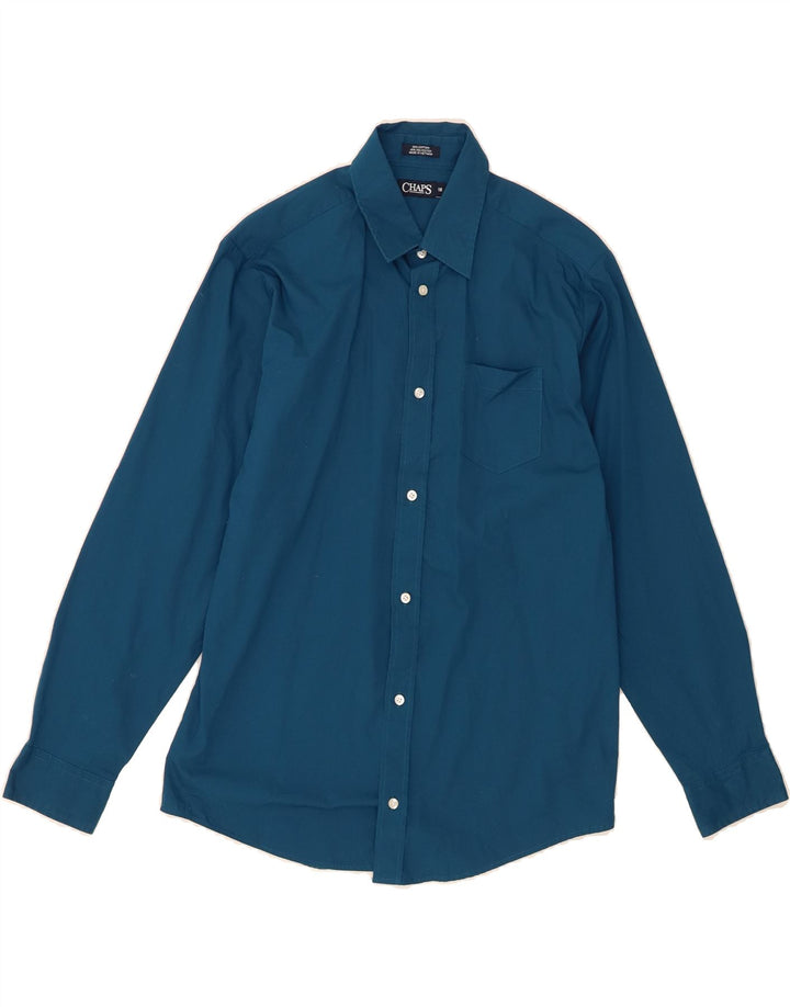 CHAPS Boys Shirt 15-16 Years Blue Cotton Vintage Chaps and Second-Hand Chaps from Messina Hembry 