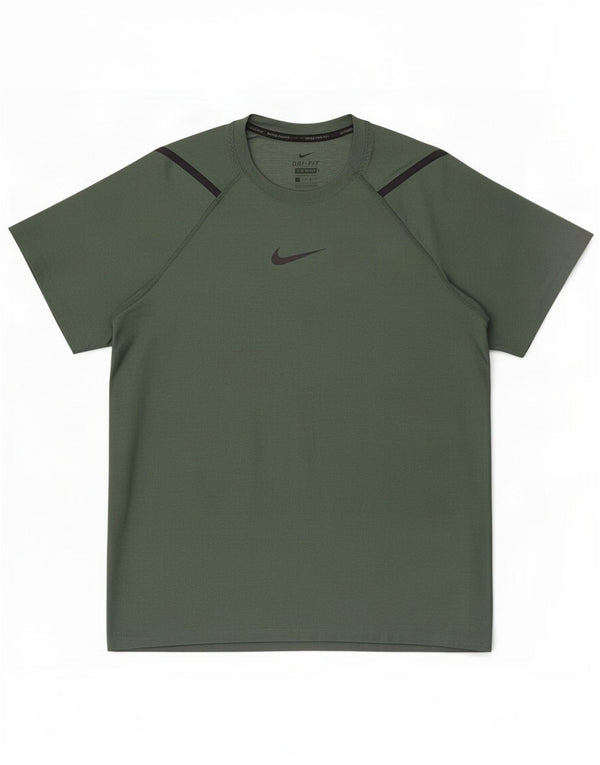 Nike Dri Fit Standard Camiseta para hombre, talla grande, verde