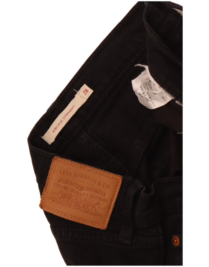 Levi's Vaqueros Cortos Ribcage para Mujer W28 L24 Negro