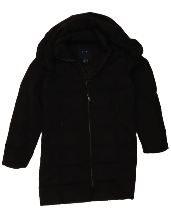 Gant Abrigo acolchado con capucha para mujer UK 46 Grande Poliéster negro