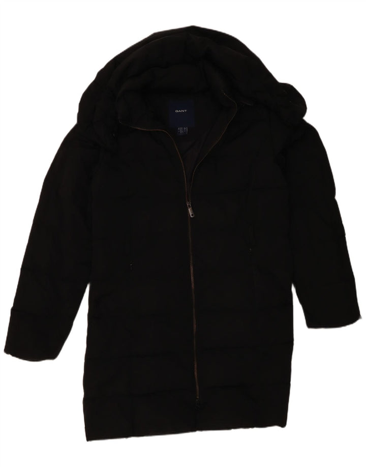 Gant Abrigo acolchado con capucha para mujer UK 46 Grande Poliéster negro