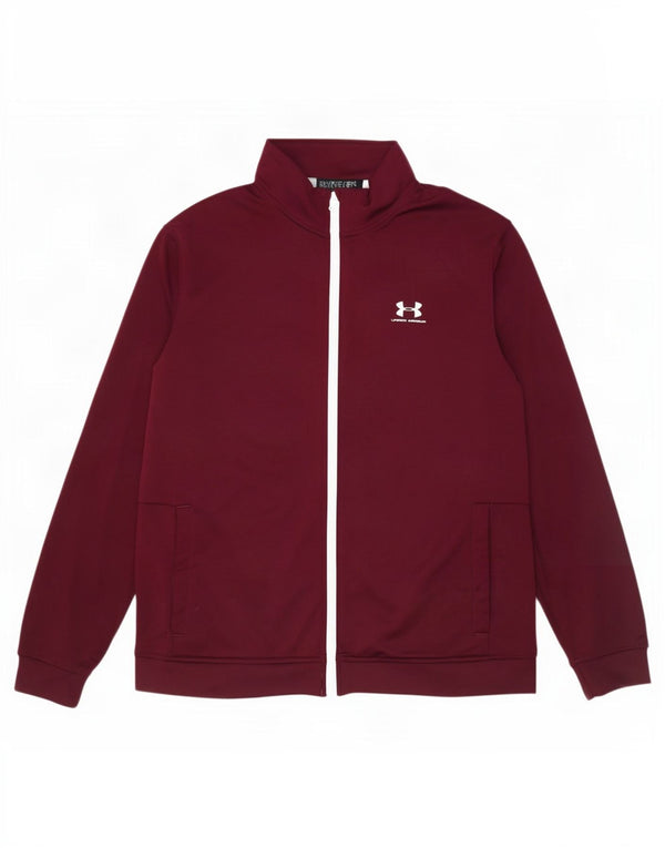 Under Armour Hombre Chándal Top Chaqueta XL Poliéster Burdeos