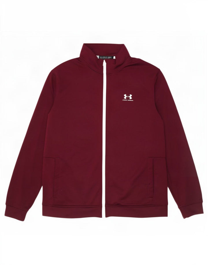 Under Armour Hombre Chándal Top Chaqueta XL Poliéster Burdeos