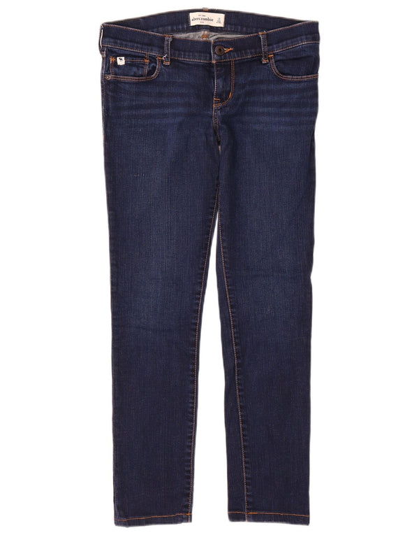 Abercrombie & Fitch Vaqueros Slim para Niñas 15-16 Años W28 L26 Azul Marino Algodón