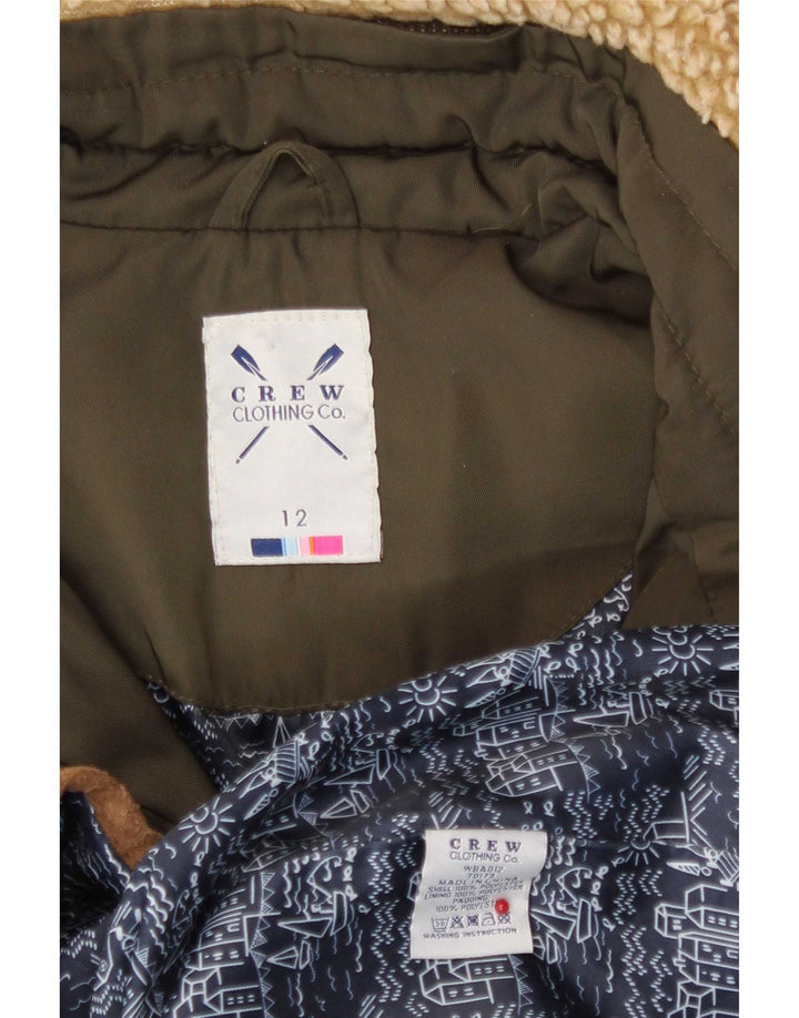 Crew Clothing Chaqueta acolchada para mujer UK 12 Medium Caqui Poliéster