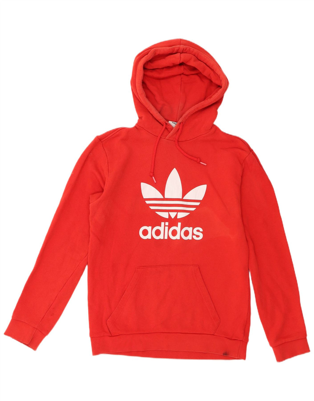 Adidas Hombre Sudadera Con Capucha Gráfica Jersey De Algodón Rojo Medio