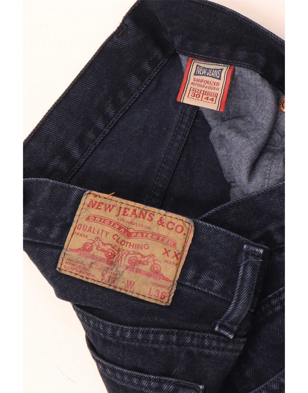 Nuevos Jeans Hombre 511 Slim W30 L28 Azul Marino Algodón