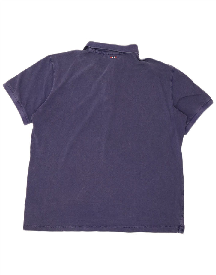 NAPAPIJRI Polo para hombre grande azul marino algodón