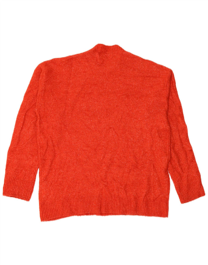 Zara Hombre Jersey Cuello Redondo Jersey Medio Rojo Poliéster