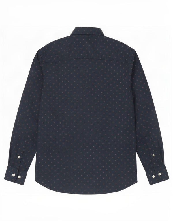 Jack & Jones Mens Shirt Small Navy Blue Floral Cotton