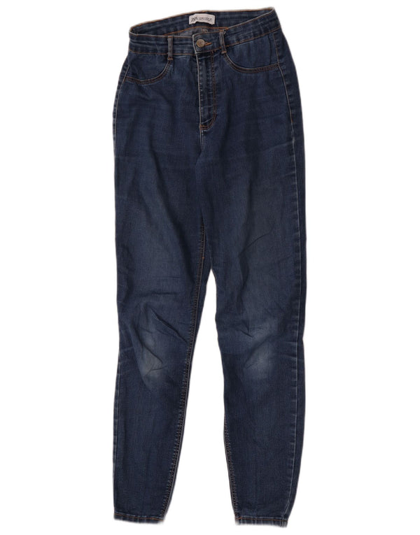 Zara Jeans Slim Mujer EU 36 XS W26 L28 Algodón Azul