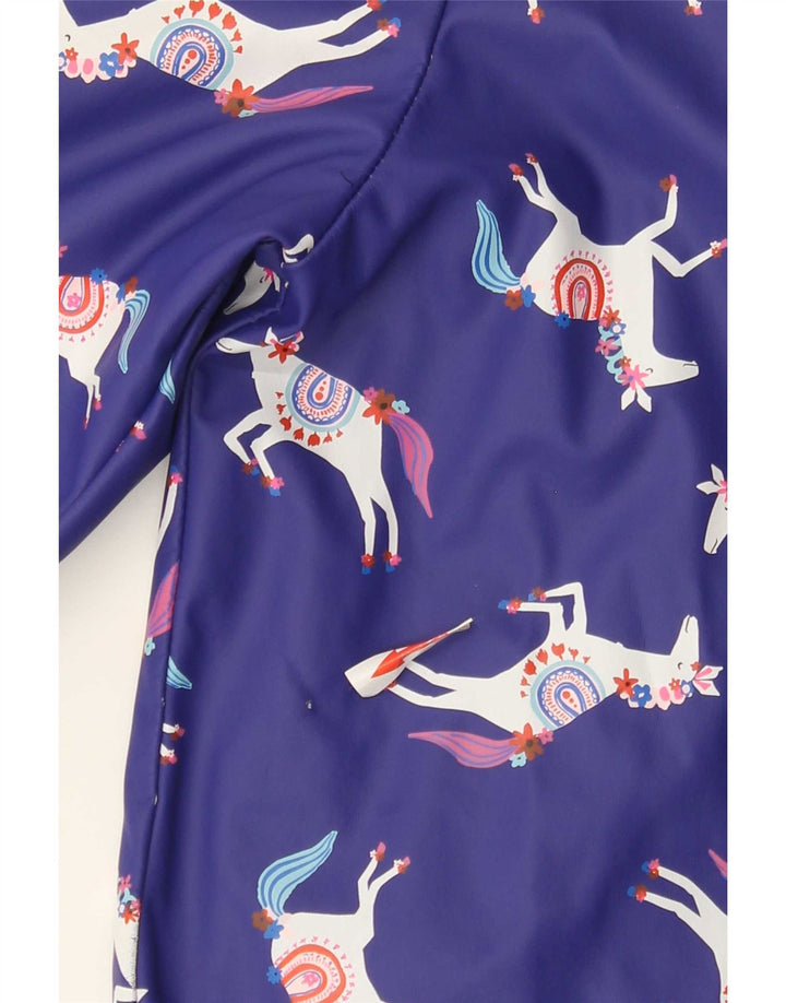 Chubasquero con estampado abstracto para niña Joules 7-8 años Azul Estampado animal