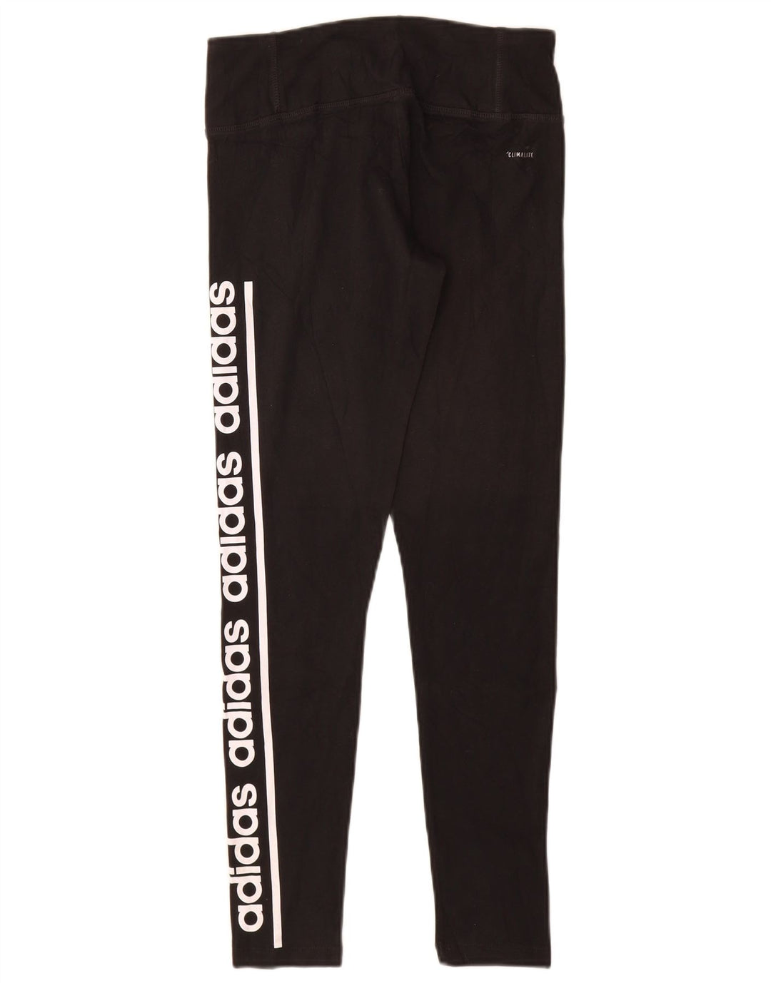 Adidas Mujer Climalite Graphic Leggings Reino Unido 8/10 Pequeño Algodón Negro