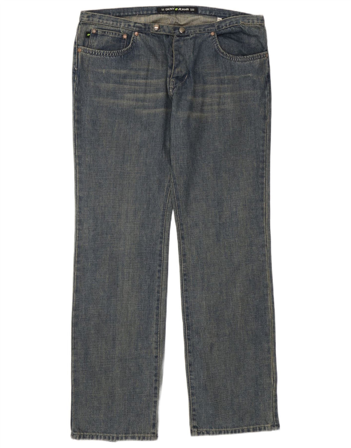 Vaqueros Dkny Hombre Rectos W36 L32 Algodón Azul