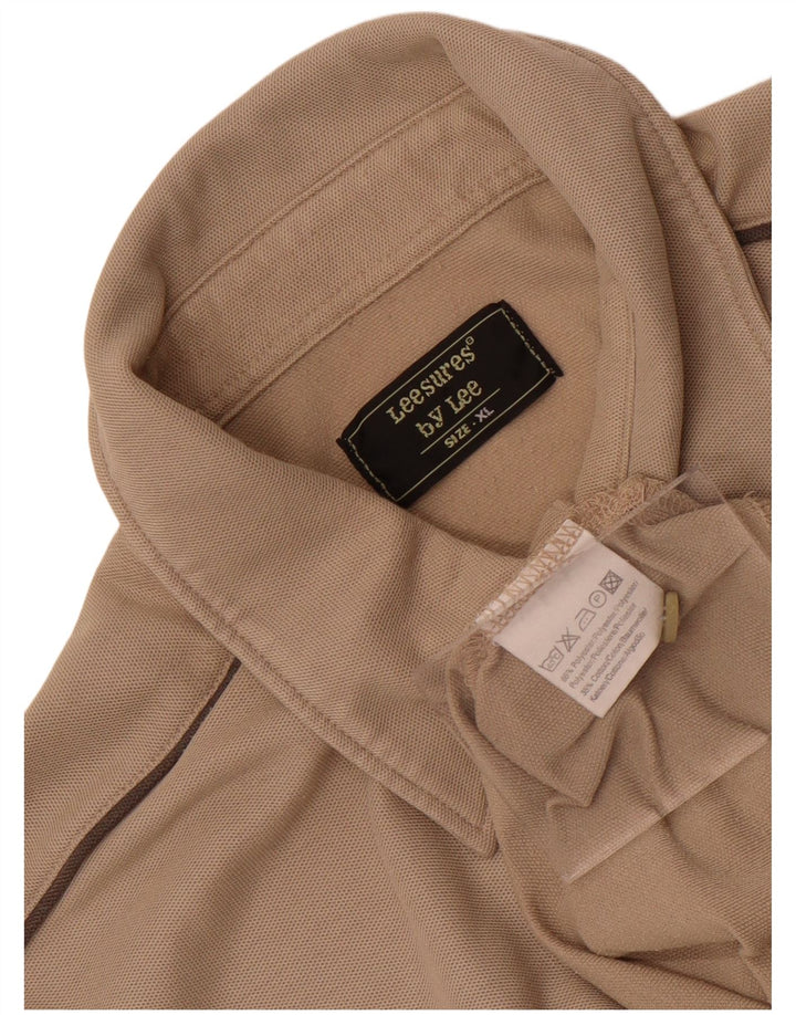 Polo Lee Hombre XL Poliéster Beige