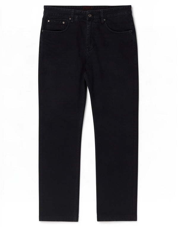 Zara Hombre Pantalones Casuales Rectos EU 40 Medium W31 L29 Azul Marino