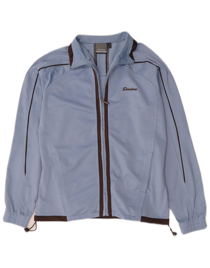 Diadora Chaqueta de chándal extragrande para mujer UK 10 Small Poliéster azul