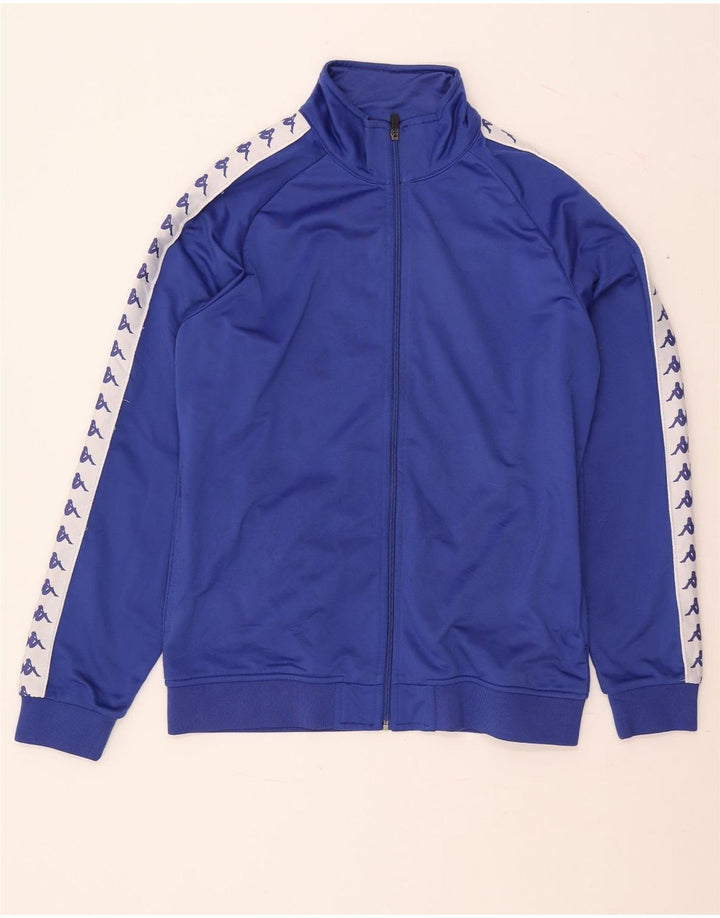 Kappa Mens Graphic Chándal Top Chaqueta 2XL Azul Colorblock