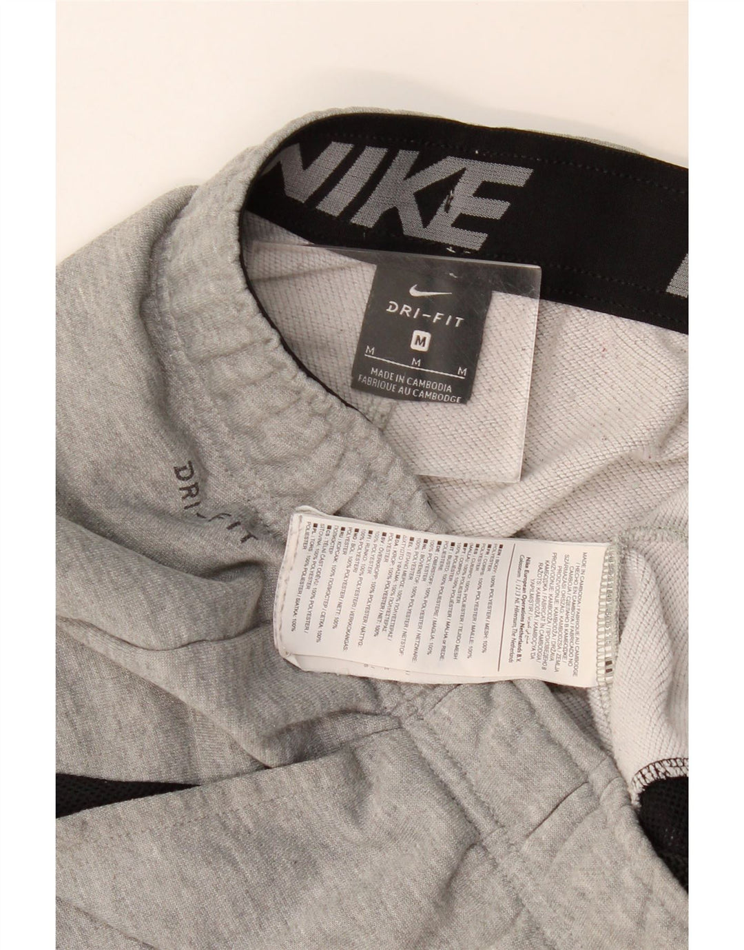 NIKE Hombre Dri Fit Pantalones De Chándal Joggers Poliéster Gris Medio