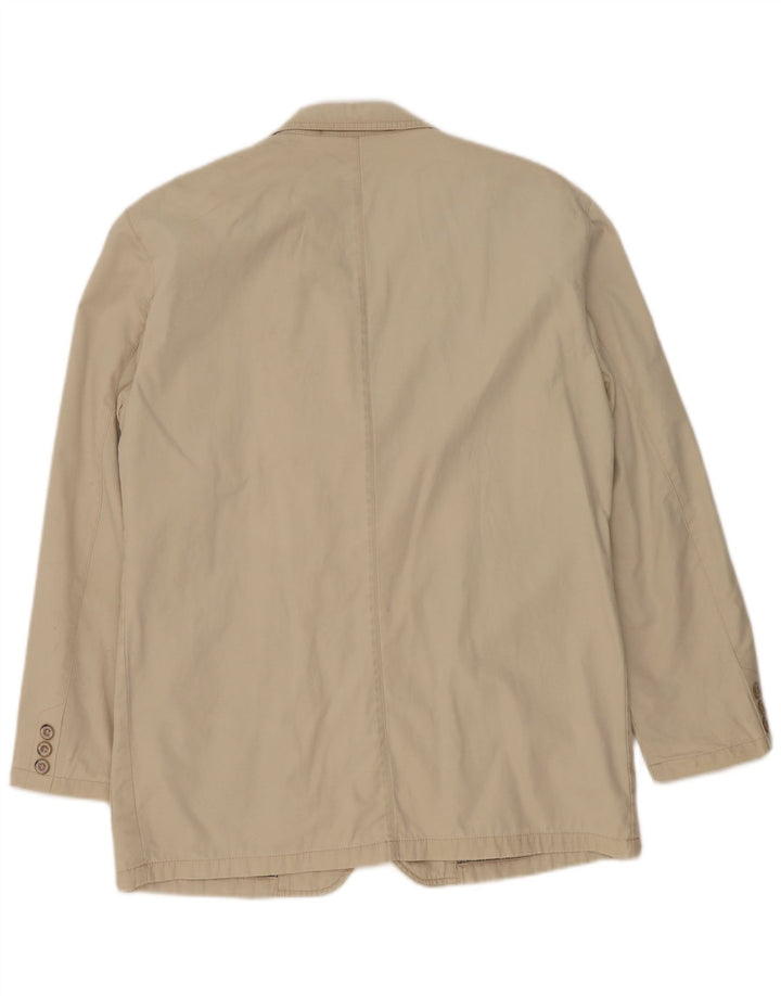 Camel Active Chaqueta tipo blazer de 3 botones para hombre UK 40 Large Beige Cotton