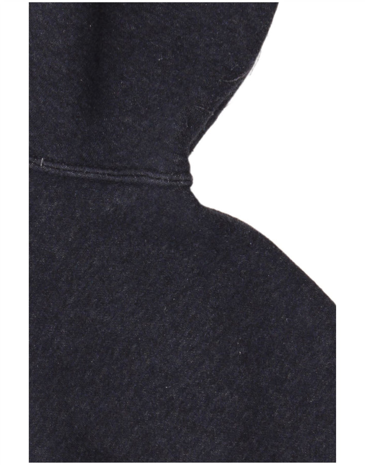 NIKE Sudadera con capucha y cremallera para hombre, algodón azul marino mediano