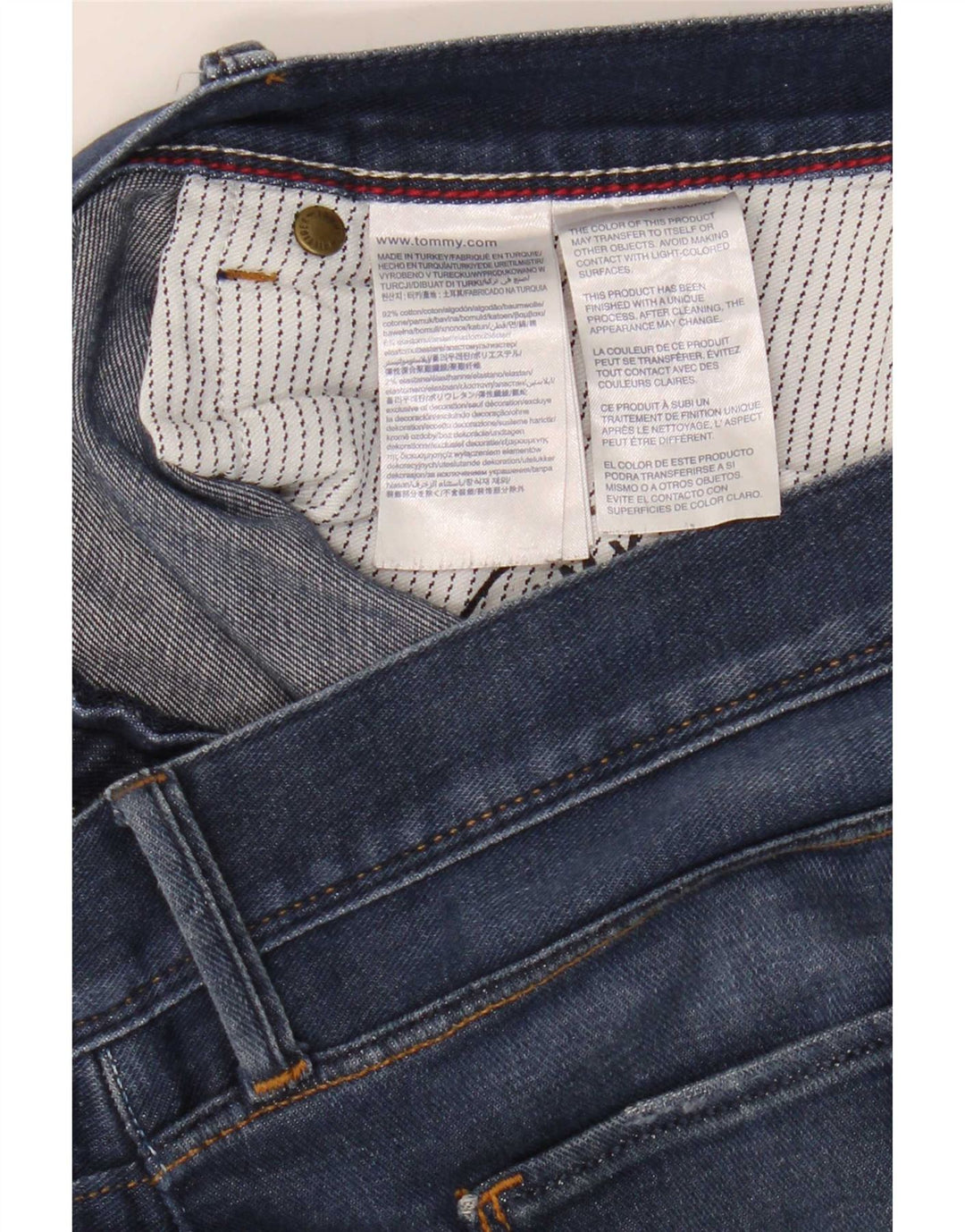 Tommy Hilfiger Vaqueros ajustados Bleecker para hombre W40 L34 Algodón azul