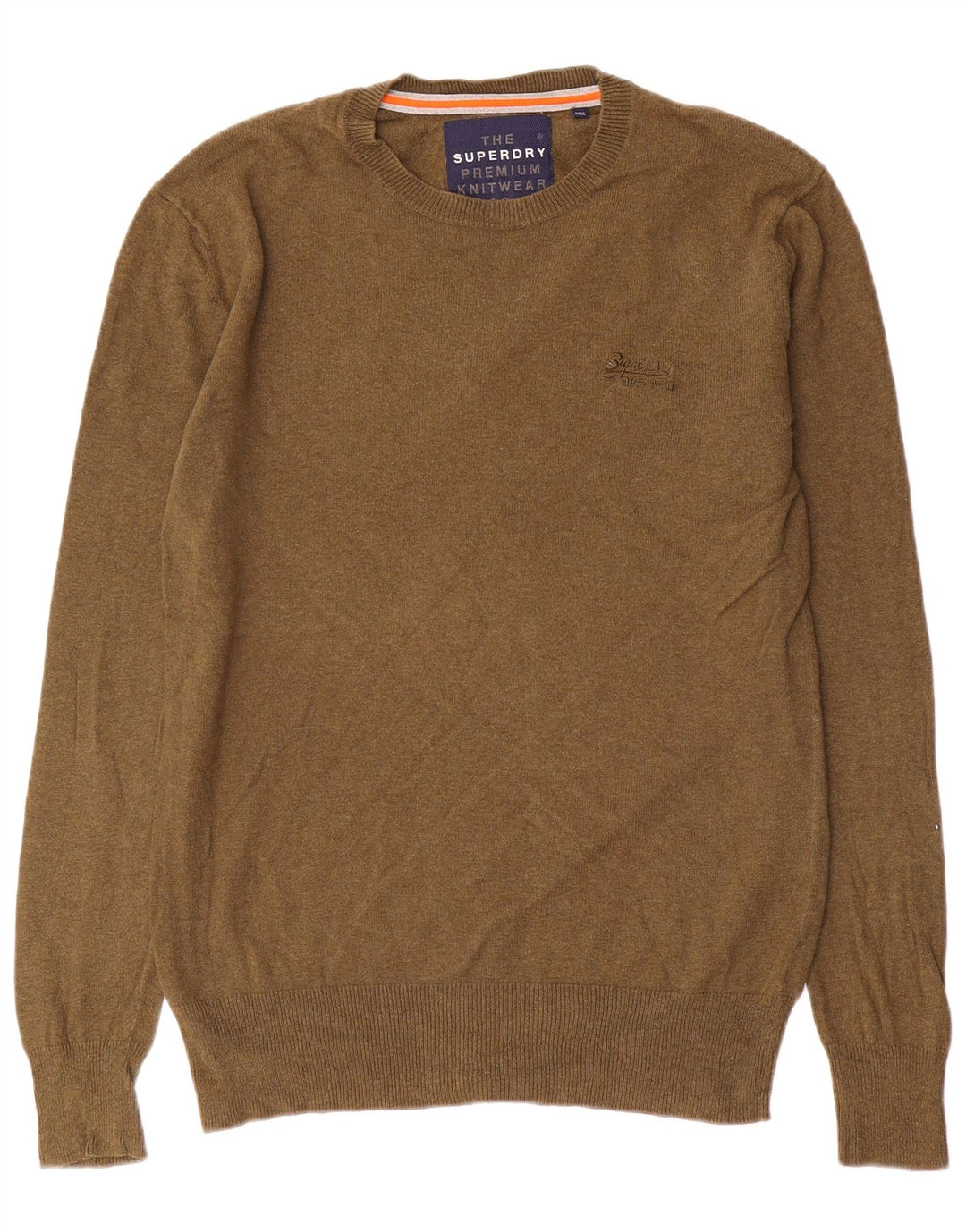 Superdry Jersey De Cuello Redondo Para Hombre De Algodón Caqui Pequeño