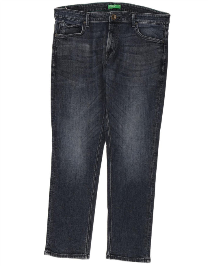 Benetton Vaqueros Slim Hombre W38 L31 Azul Marino