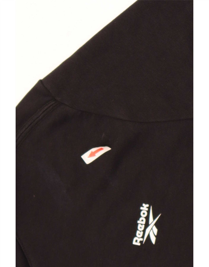 Reebok - Sudadera con capucha para hombre, talla grande, algodón negro