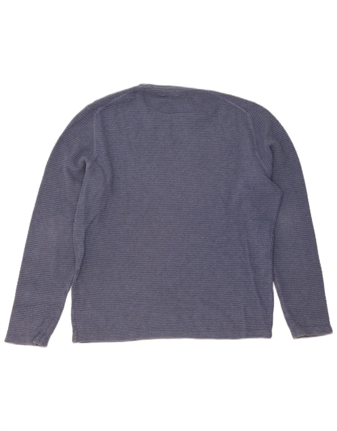 Massimo Dutti Jersey Cuello Redondo Hombre Large Azul Algodón