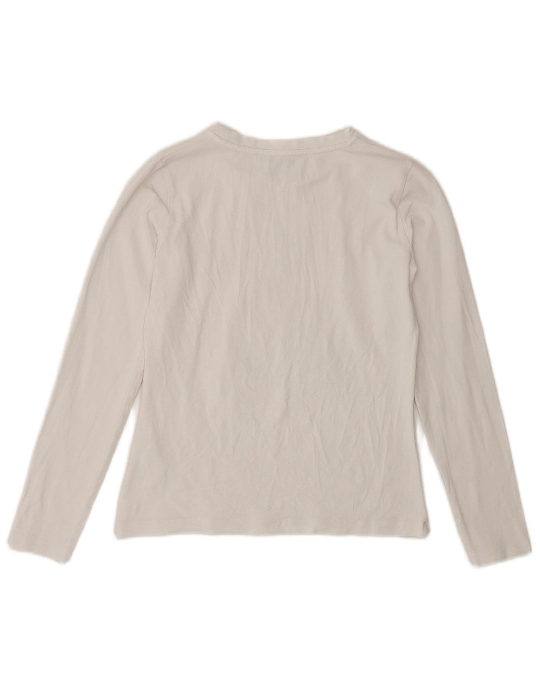 PATRIZIA PEPE Top gráfico para niña Manga larga 7-8 años XL Algodón blanco