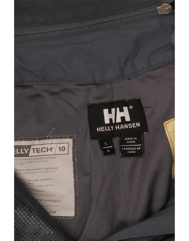 Helly Hansen - Pantalón de esquí con peto para mujer, talla 40, talla grande, color gris