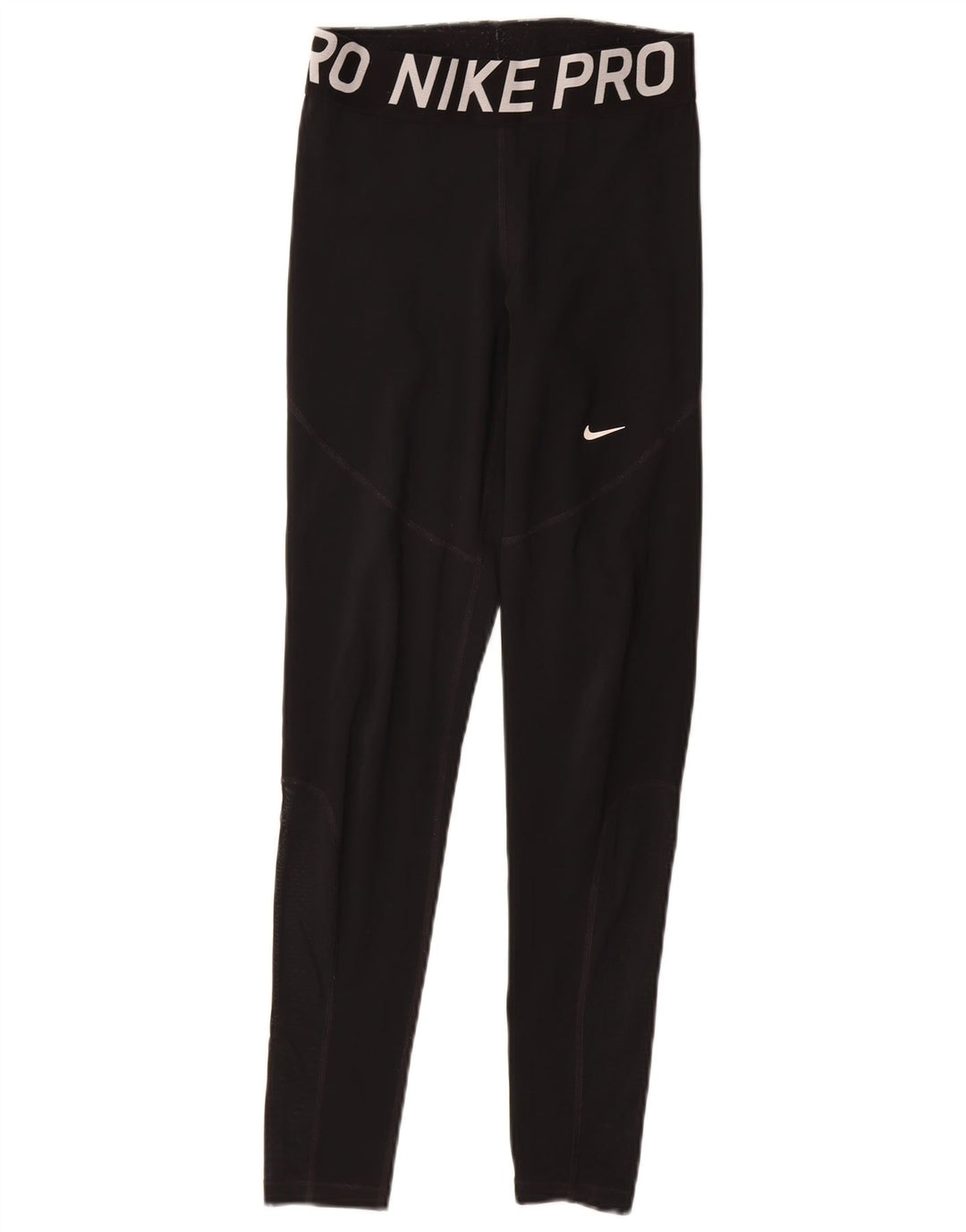 NIKE Leggings gráficos Dri Fit para mujer UK 12 Mediano Negro Poliéster