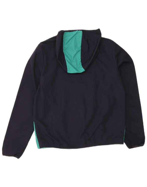 Chubasquero con capucha para niño Lacoste 15-16 años Azul marino Poliéster color block
