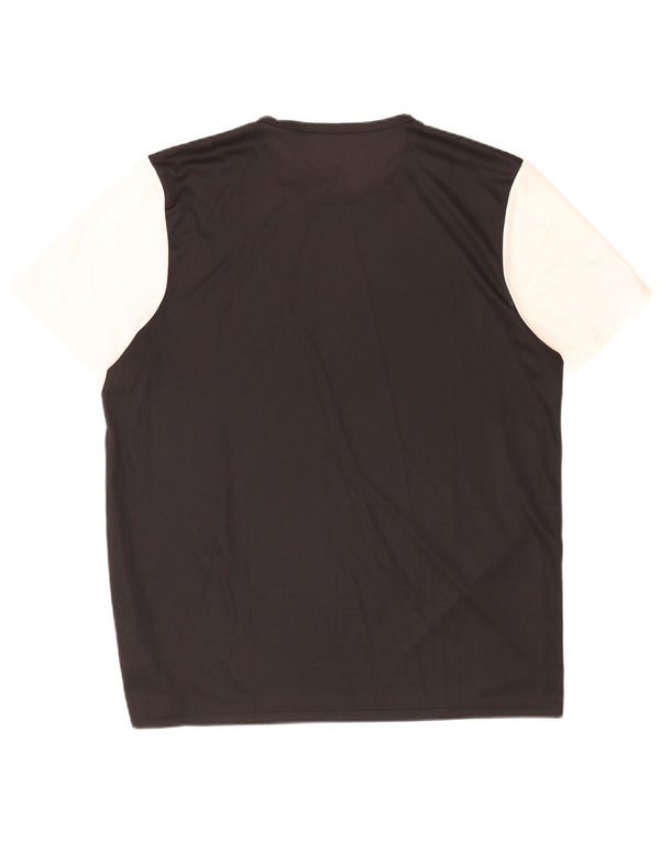 Adidas Hombre Aeroready Camiseta Top XL Negro Colorblock Poliéster