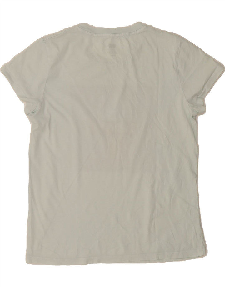 LEVI'S Womens Graphic T-Shirt Top UK 12 Medium Off White Vintage Levi's and Second-Hand Levi's from Messina Hembry 