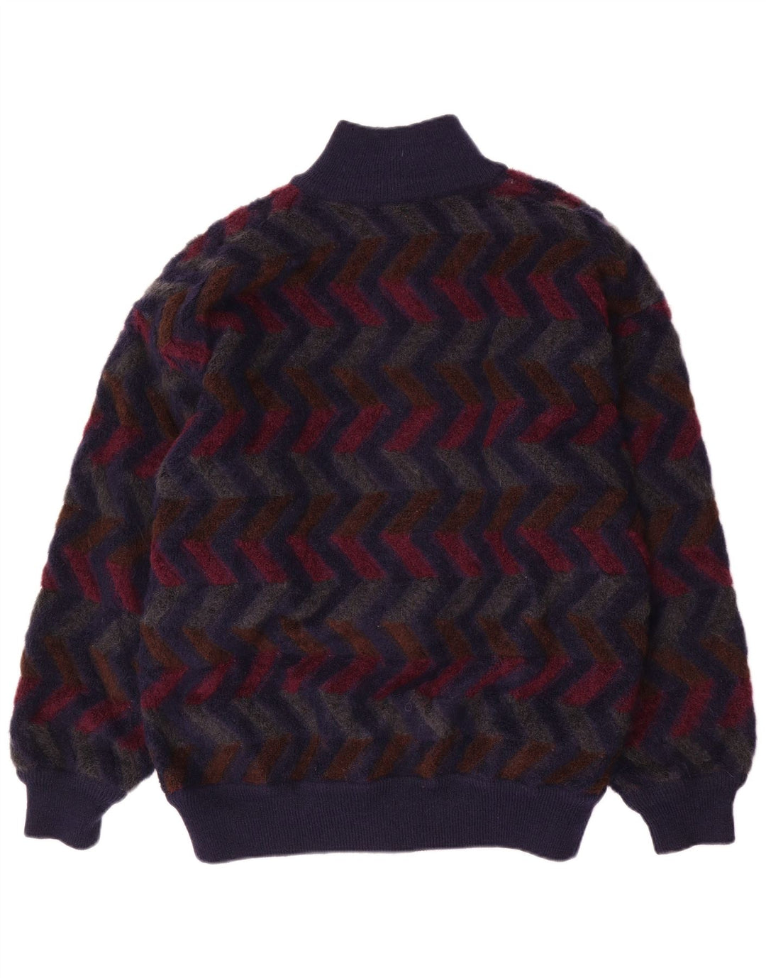 Missoni Suéter tipo cárdigan reversible para hombre IT 48 Medium Navy Blue Chevron