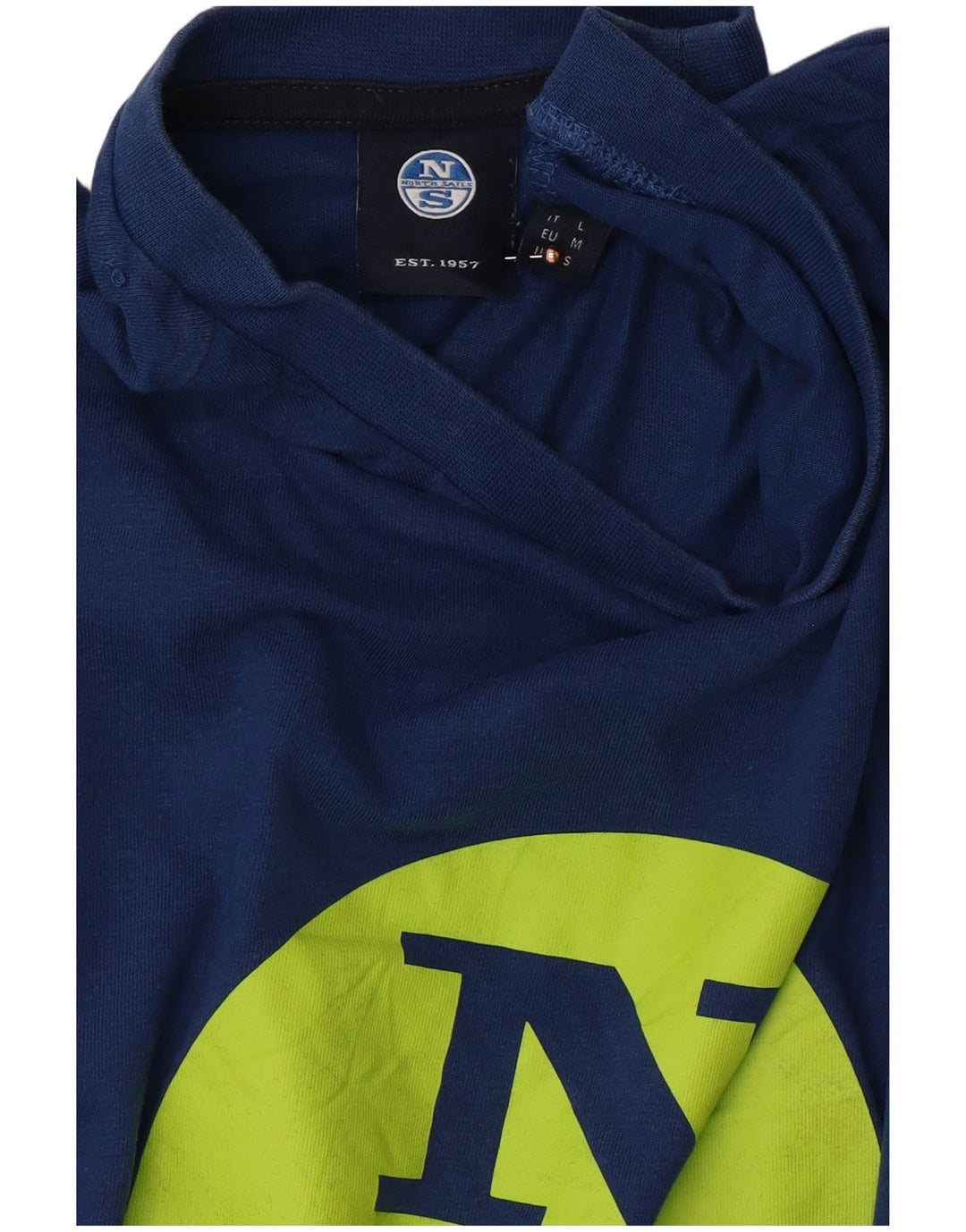 NORTH SAILS Camiseta gráfica para hombre Top pequeño azul