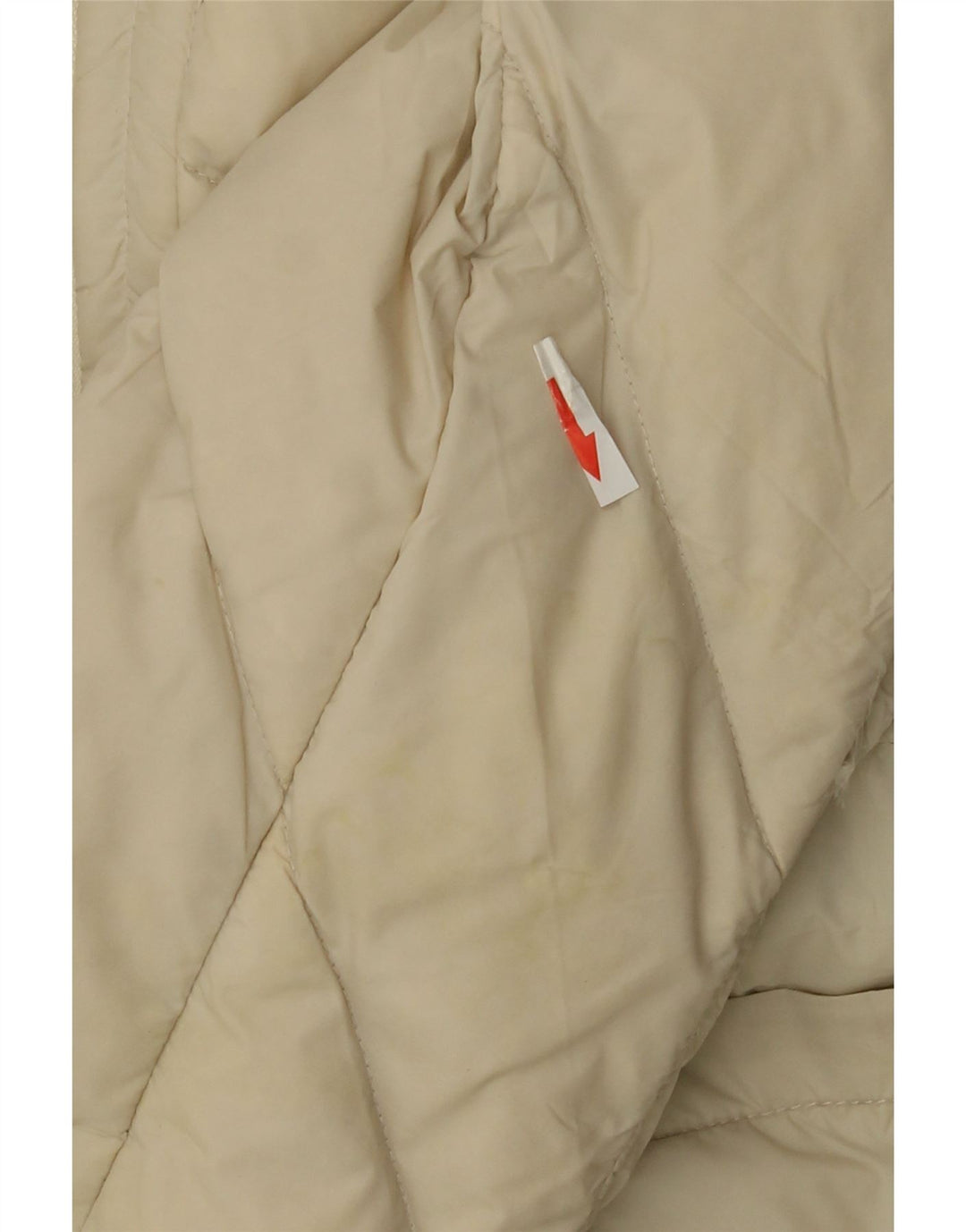 Karen Millen Chaqueta acolchada con capucha para mujer UK 12 Medium Off White Poliamida