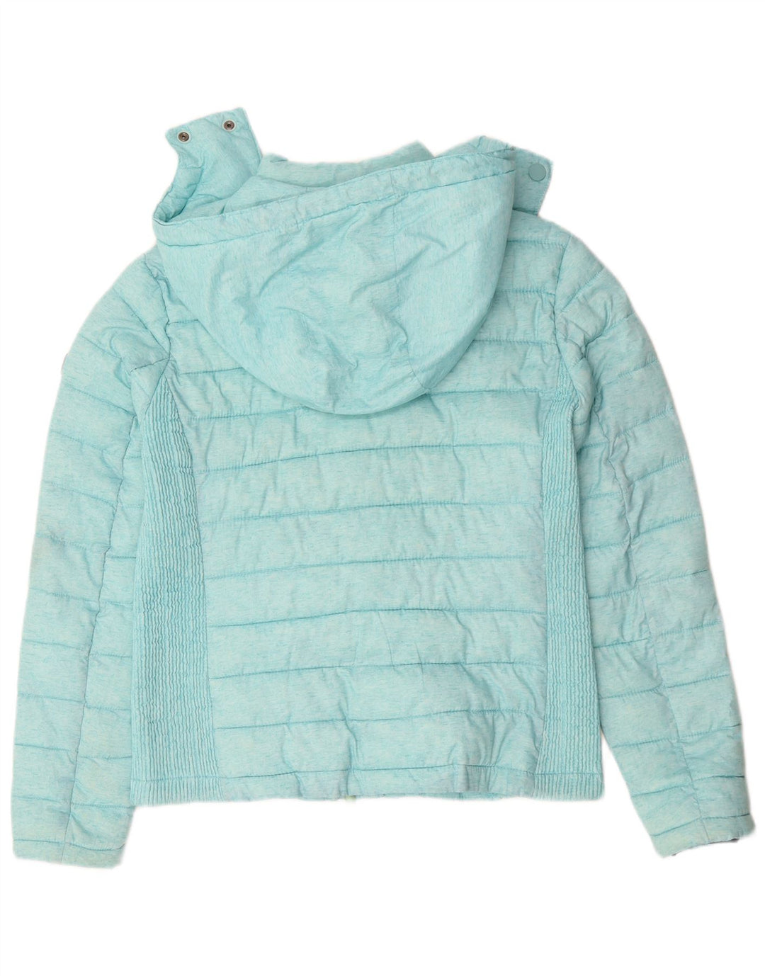 SUPERDRY Chaqueta acolchada con capucha para mujer ES 40 XL Poliéster turquesa