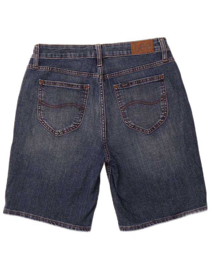 LEE Bermudas de mezclilla para mujer, tiro medio, regulares, US 10, grande, W28, azul