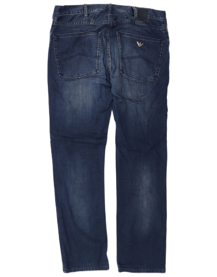 Vaqueros Armani Hombre Rectos W31 L30 Algodón Azul